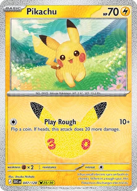 Pikachu — 30th Celebration