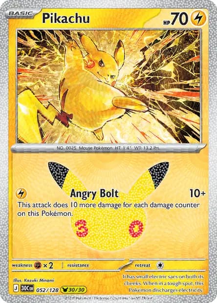 Pikachu — 30th Celebration