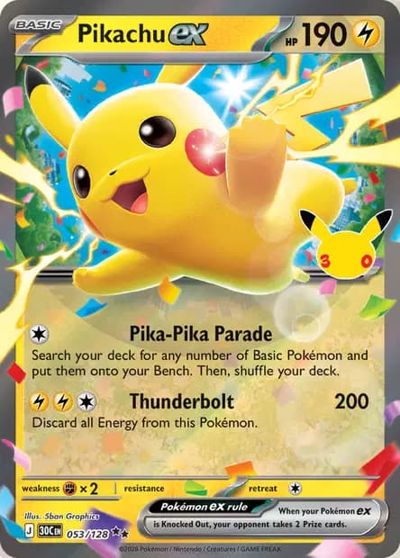 Pikachu — 30th Celebration