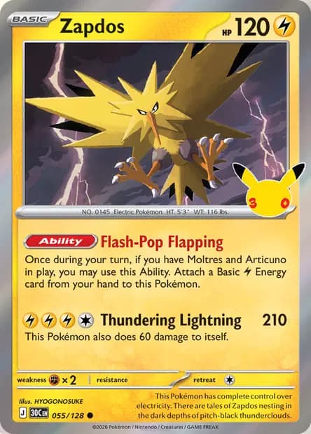 Zapdos — 30th Celebration