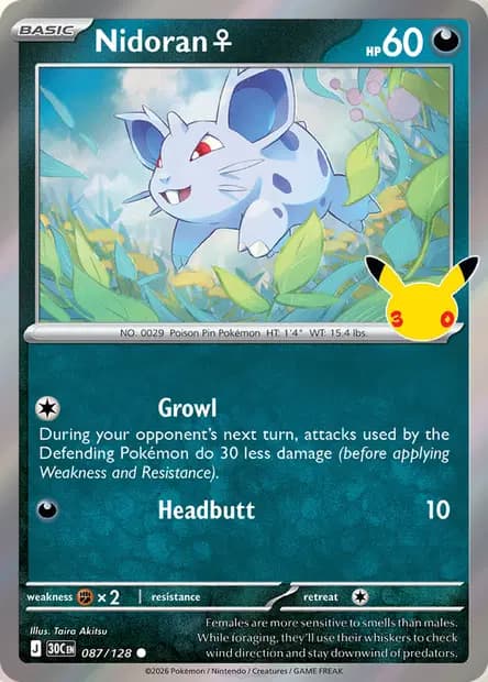 Nidoran♀ — 30th Celebration