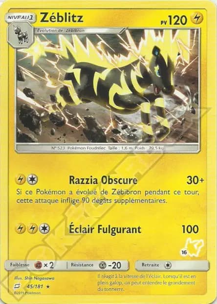 Zebstrika — Battle Academy (Pikachu Deck)