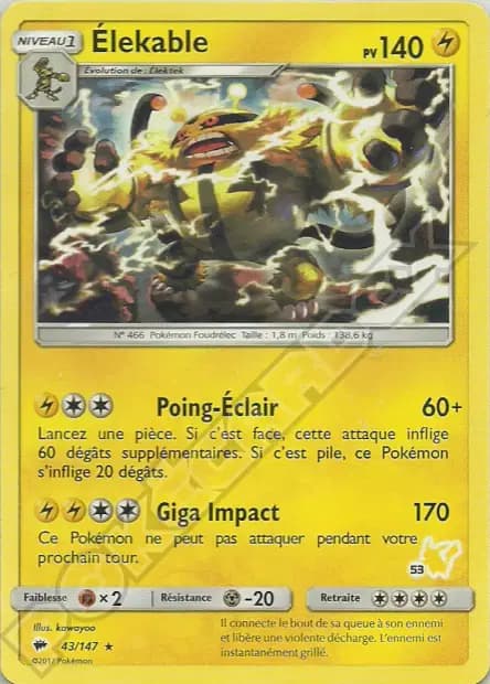 Electivire — Battle Academy (Pikachu Deck)