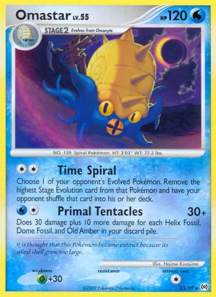 Omastar — Platinum—Arceus