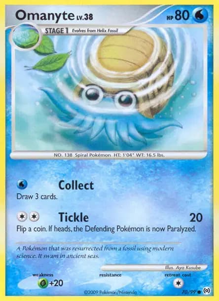 Omanyte — Platinum—Arceus