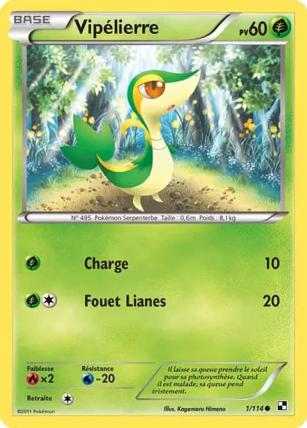 Snivy — Black & White