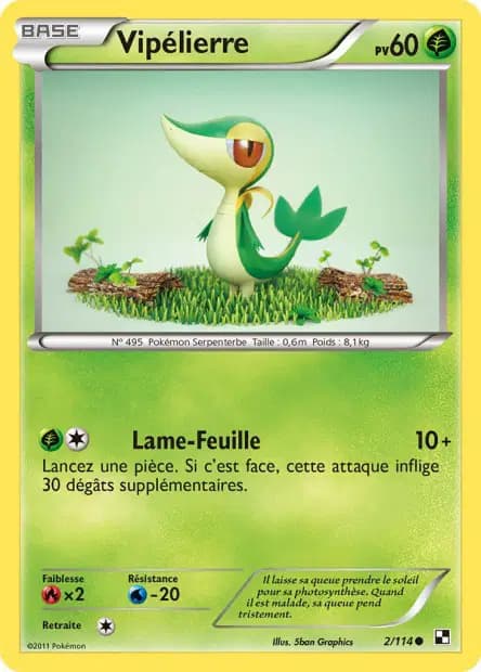 Snivy — Black & White