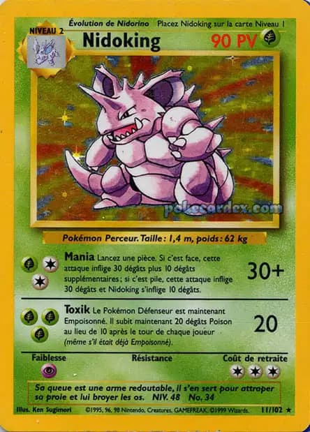 Nidoking — Base Set