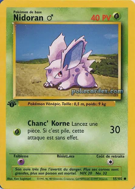 Nidoran♂ — Base Set