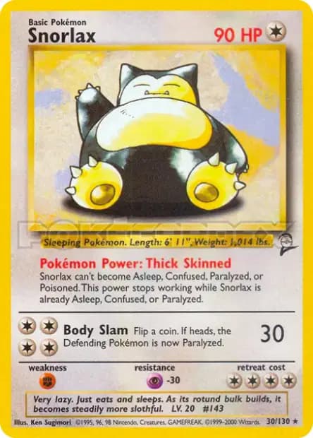 Snorlax — Base Set 2