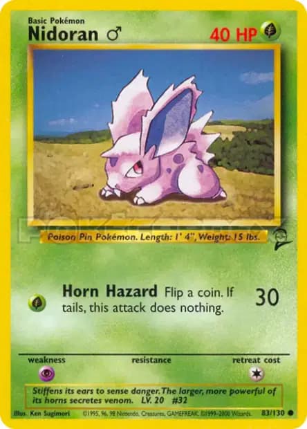 Nidoran♂ — Base Set 2
