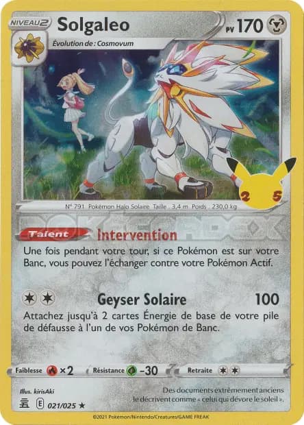 Solgaleo — Celebrations