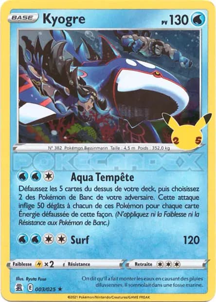 Kyogre — Celebrations
