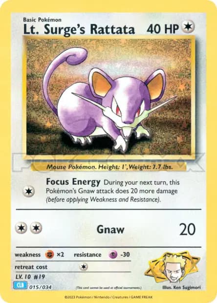 Rattata — TCG Classic Blastoise & Suicune
