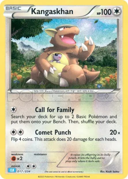 Kangaskhan — TCG Classic Blastoise & Suicune