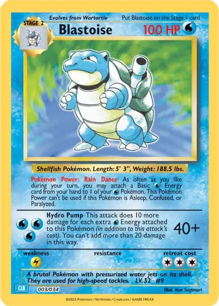 Blastoise — TCG Classic Blastoise & Suicune