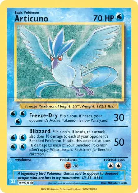 Articuno — TCG Classic Blastoise & Suicune