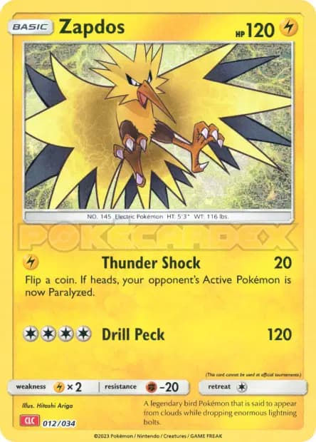 Zapdos — TCG Classic Charizard & Ho-Oh