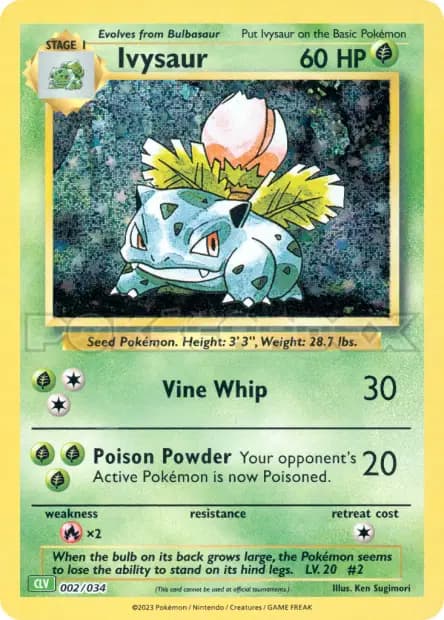Ivysaur — TCG Classic Venusaur & Lugia
