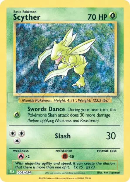 Scyther — TCG Classic Venusaur & Lugia