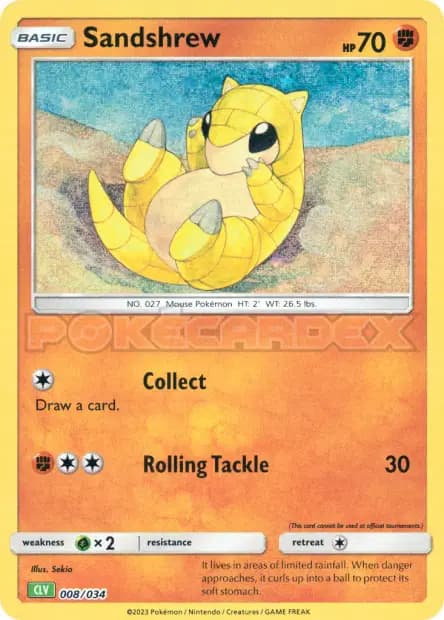 Sandshrew — TCG Classic Venusaur & Lugia