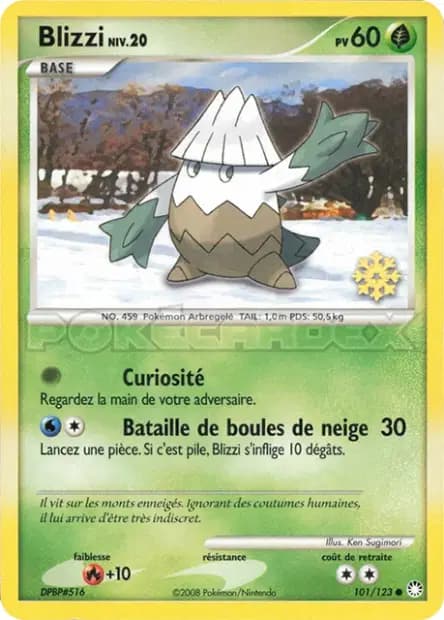 Snover — Pokémon Calendar 2009
