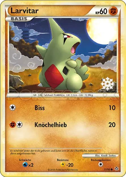 Larvitar — Pokémon Calendar 2010