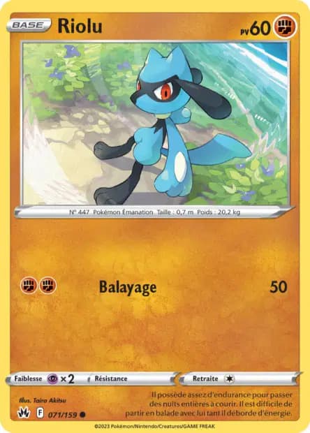 Riolu — Crown Zenith
