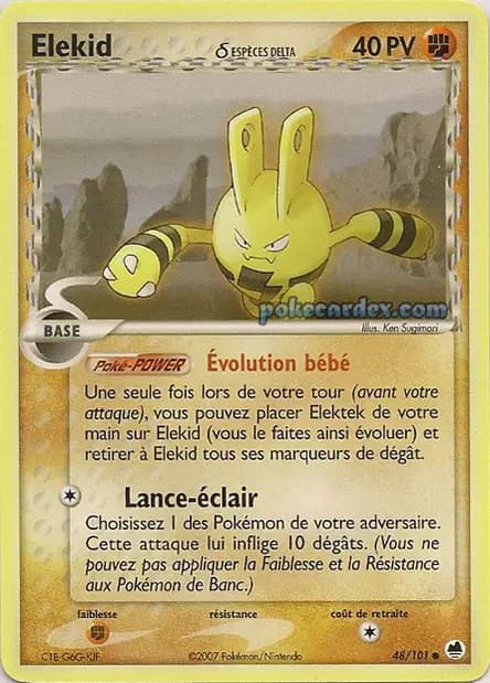 Elekid — EX Dragon Frontiers