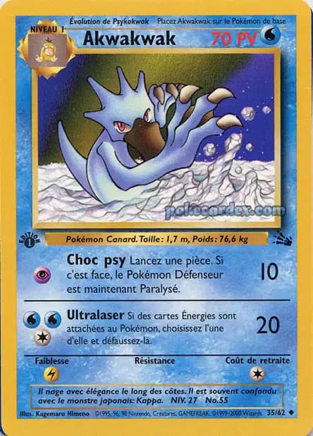 Golduck — Fossil
