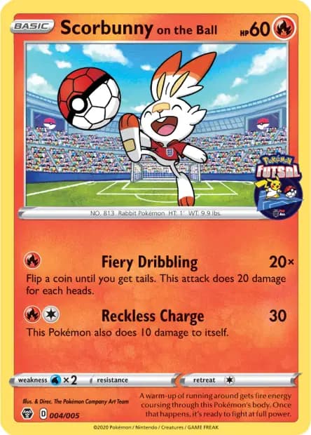 Scorbunny — Pokémon Futsal Collection