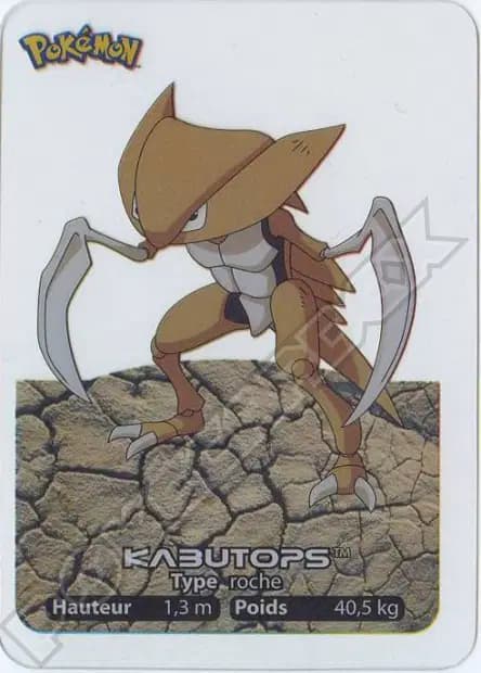 Kabutops — Lamincards 2005
