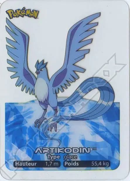 Articuno — Lamincards 2005