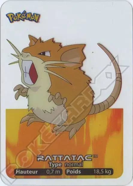 Raticate — Lamincards 2005