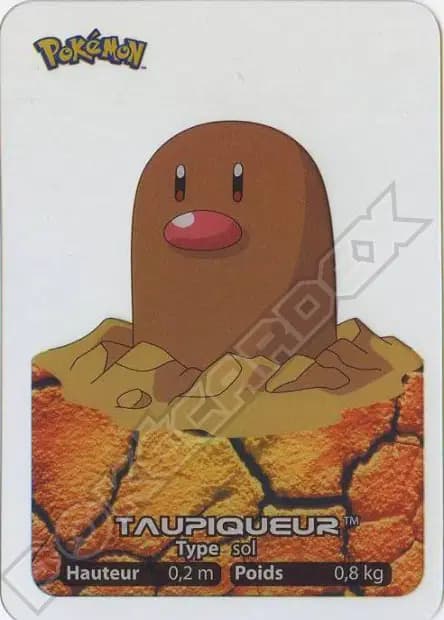Diglett — Lamincards 2005