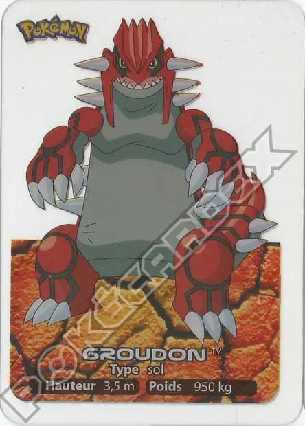 Groudon — Lamincards 2006