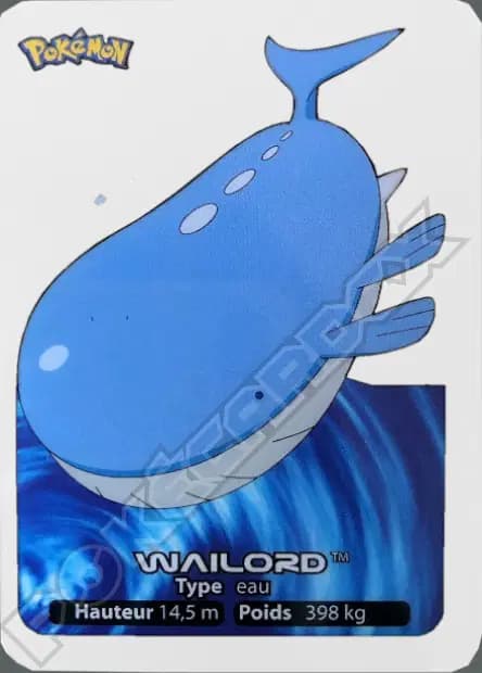Wailord — Lamincards 2006