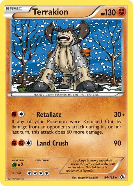 Terrakion — Legendary Treasures