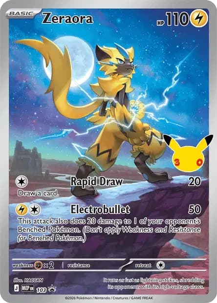 Zeraora — Promos Mega Evolution