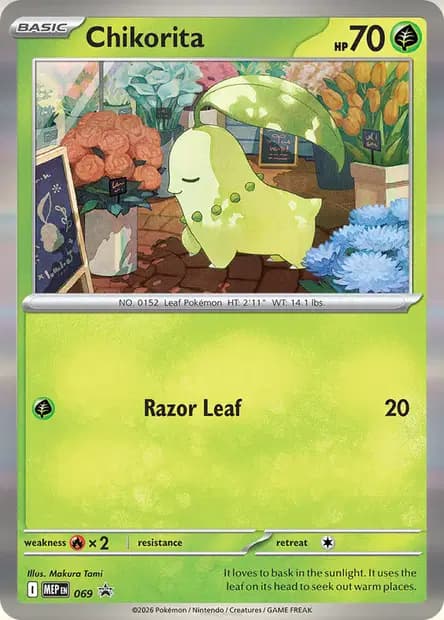 Chikorita — Promos Mega Evolution
