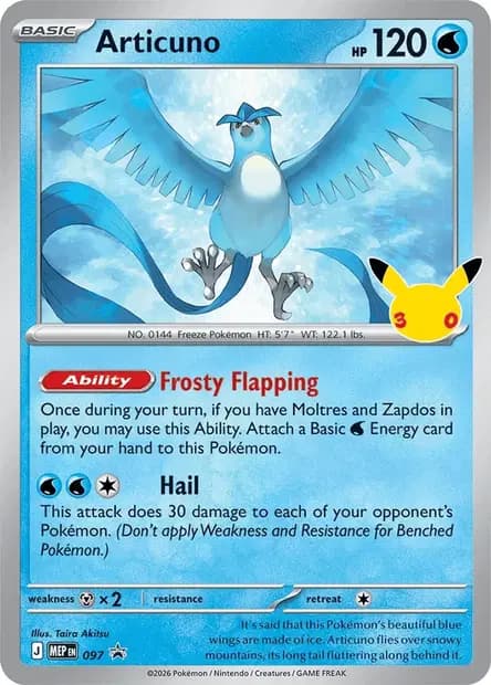 Articuno — Promos Mega Evolution