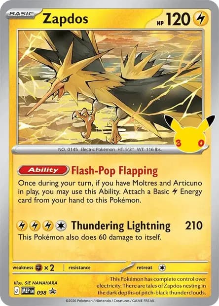 Zapdos — Promos Mega Evolution