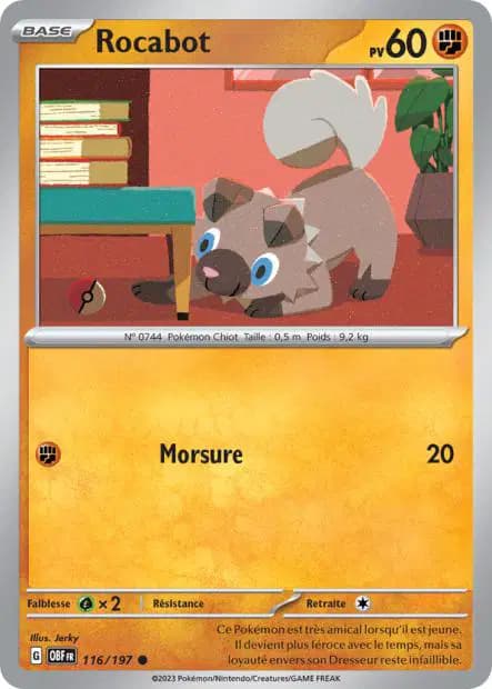 Rockruff — Obsidian Flames