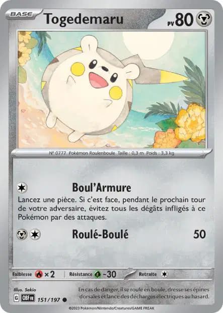 Togedemaru — Obsidian Flames