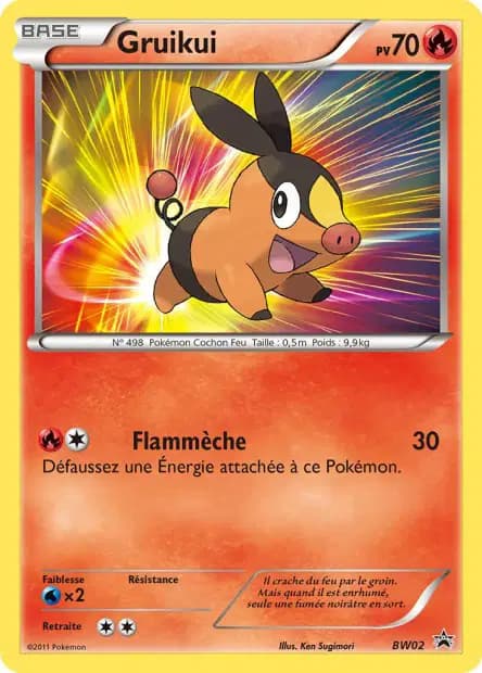 Tepig — Black & White Black Star Promos