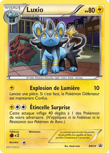 Luxio — Black & White Black Star Promos