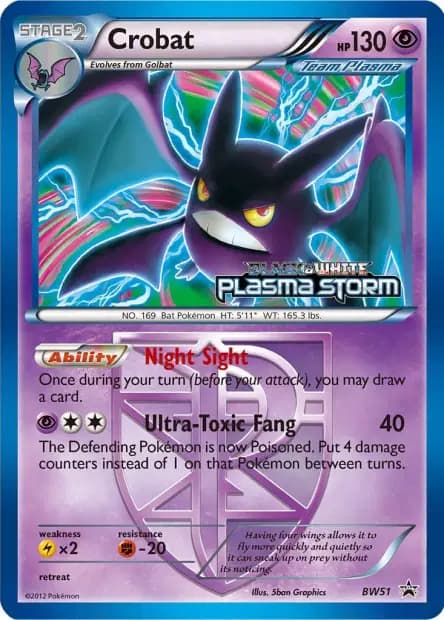 Crobat — Black & White Black Star Promos