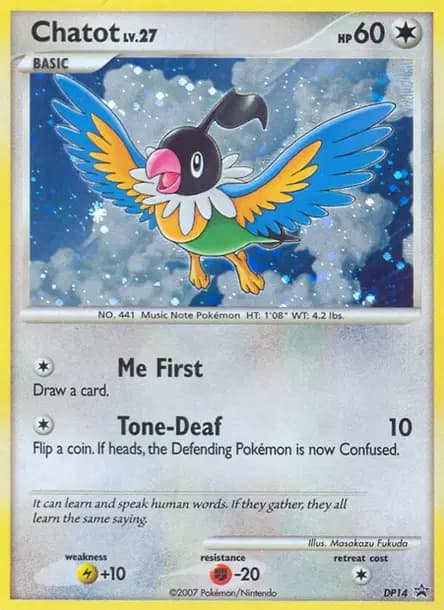 Chatot — Diamond & Pearl Black Star Promos