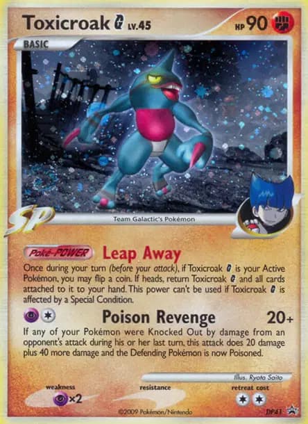 Toxicroak — Diamond & Pearl Black Star Promos