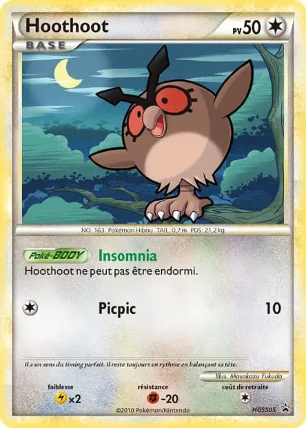 Hoothoot — HGSS Black Star Promos